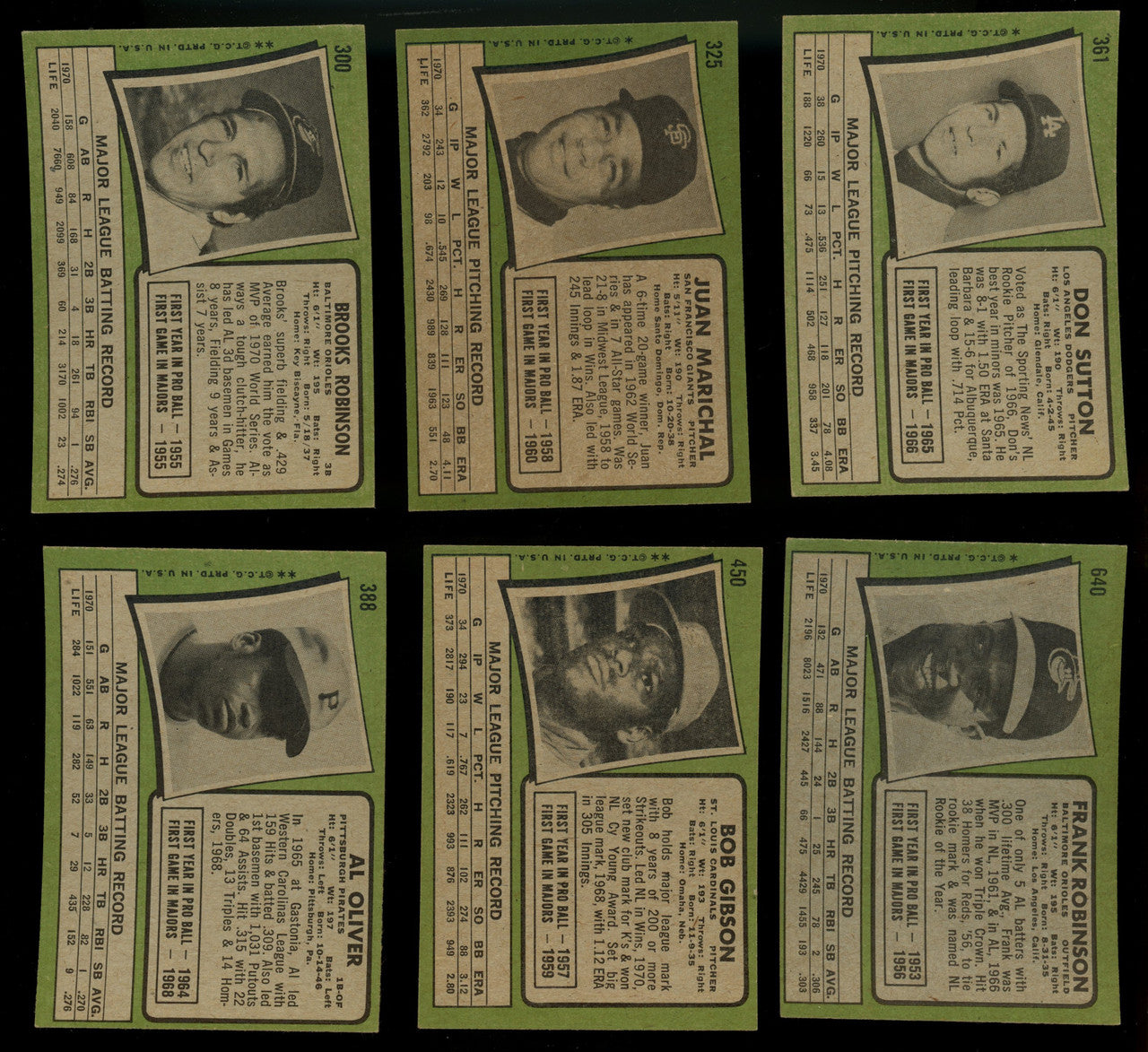1971 Topps Baseball Partial Set 382/752 EX Overall