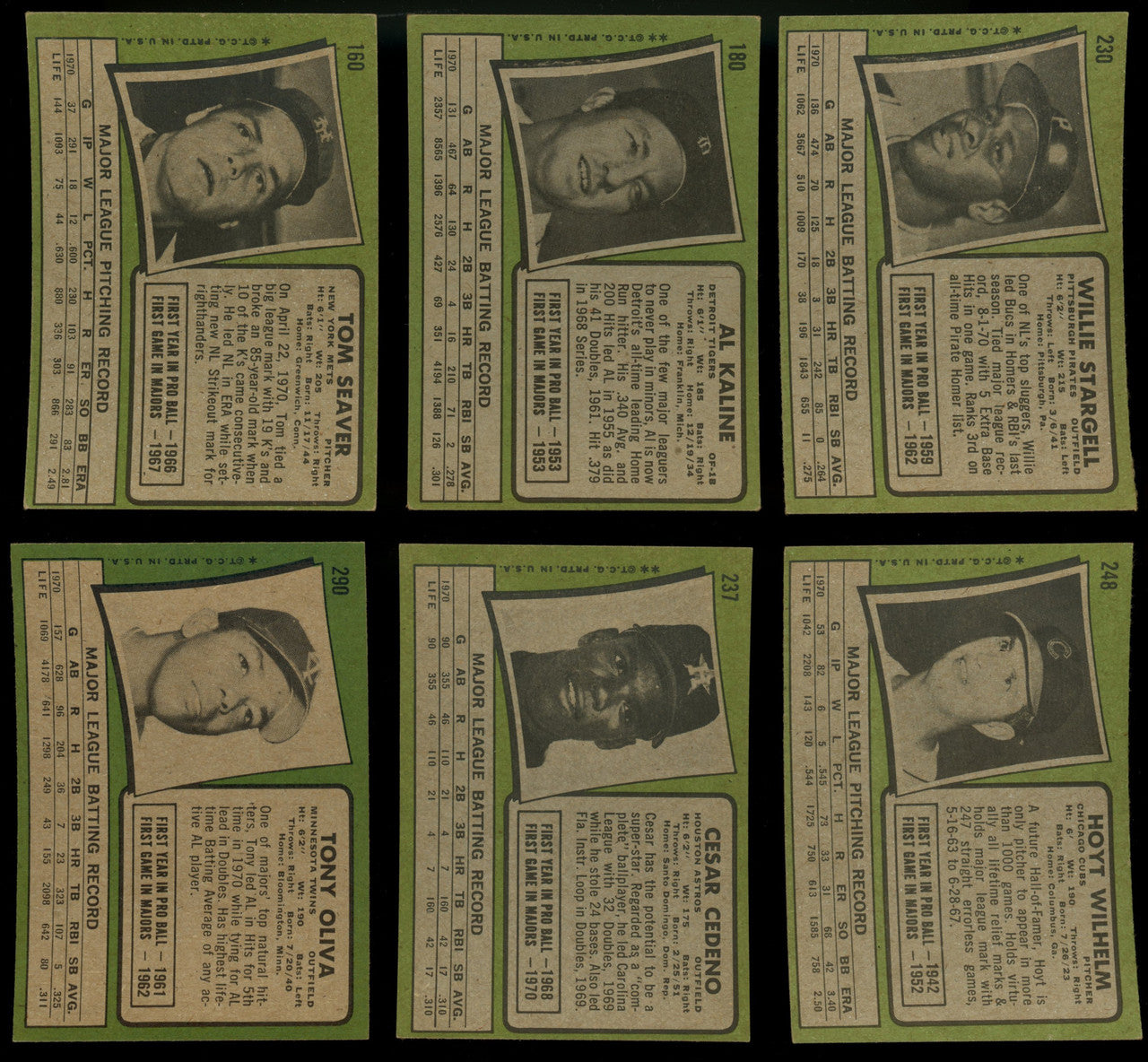1971 Topps Baseball Partial Set 382/752 EX Overall