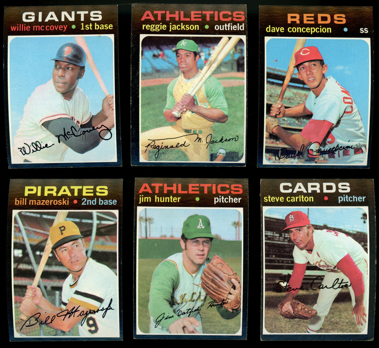 1971 Topps Baseball Partial Set 382/752 EX Overall
