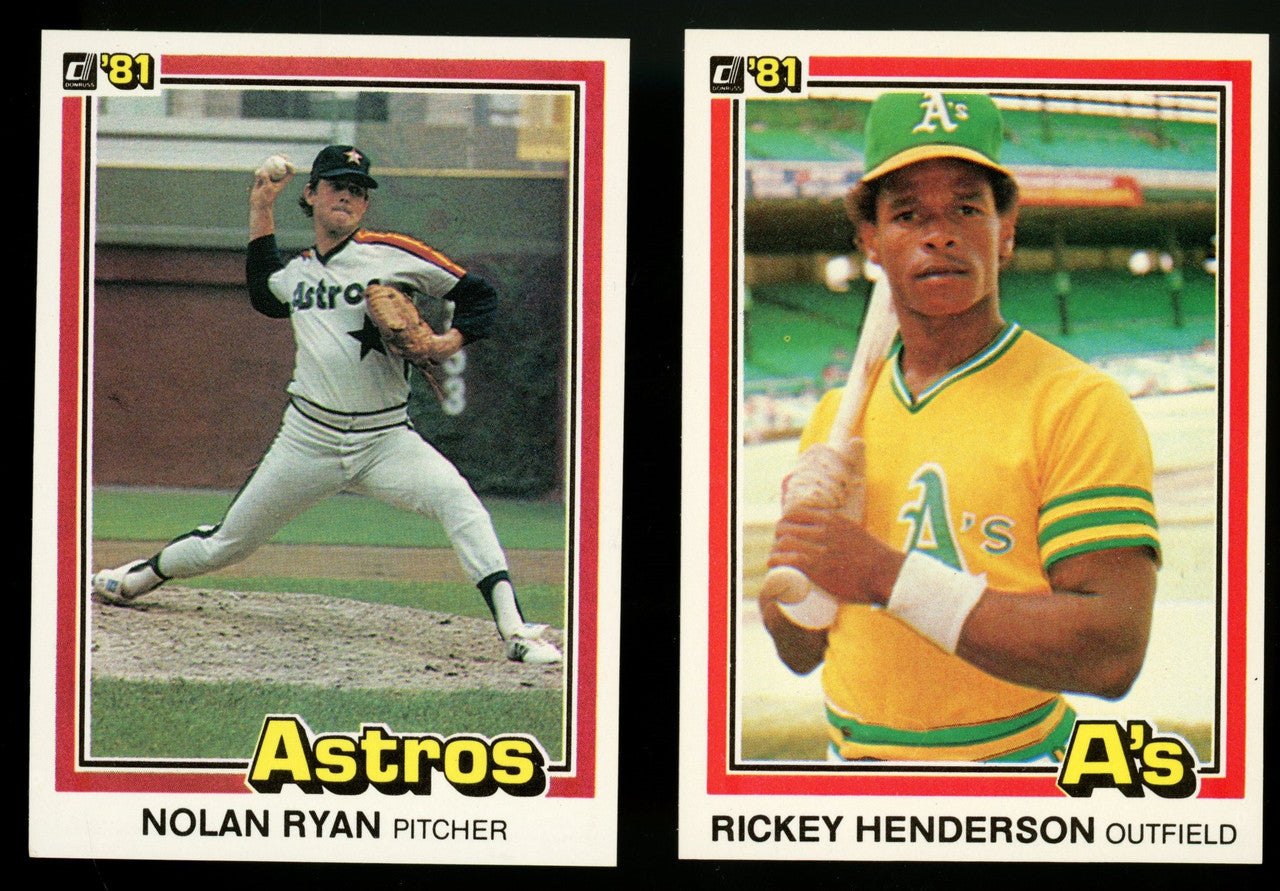 1981 Donruss Baseball Complete Set (605) Mint