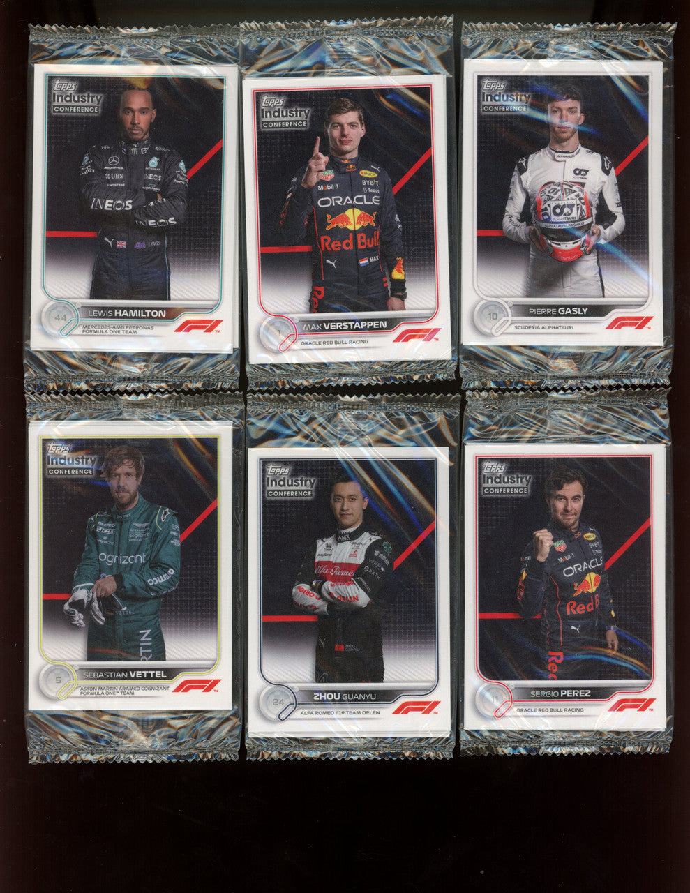 2023 Topps Industry Conference F1 Lot of 6 Sealed Packs Hamilton Verstappen