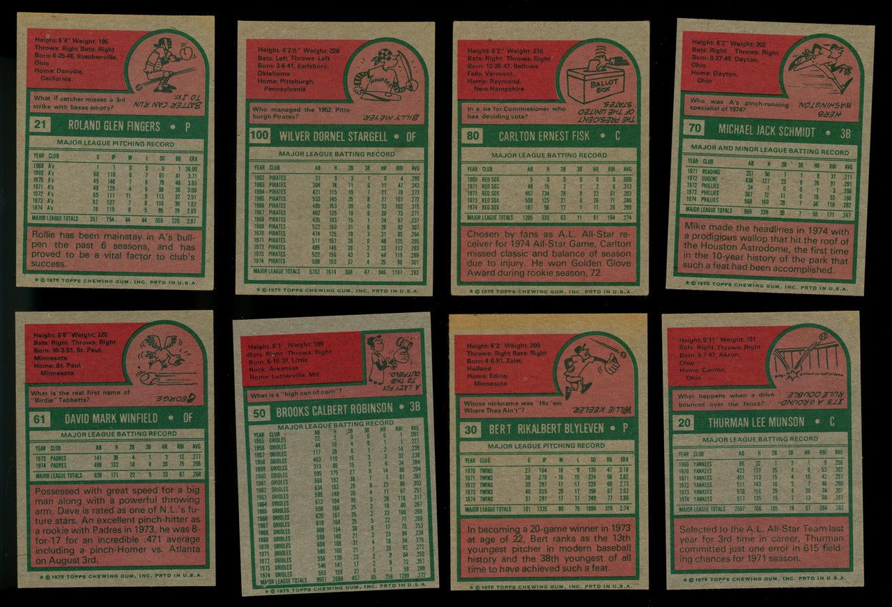 1975 Topps Mini Baseball Complete Set (660) EX/MT Overall