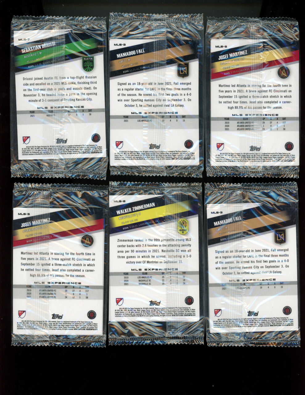 2023 Topps Industry Conference MLS Lot of 6 Sealed Packs