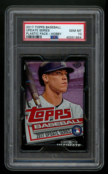 2017 Topps Update Series Baseball Hobby Pack PSA 10