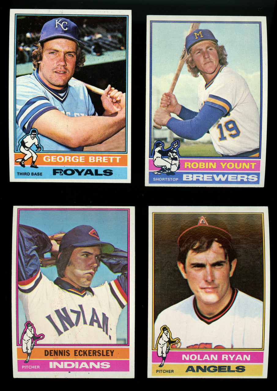 1976 Topps Baseball Near Complete Set 651/660 w/ Traded EX-EX/MT