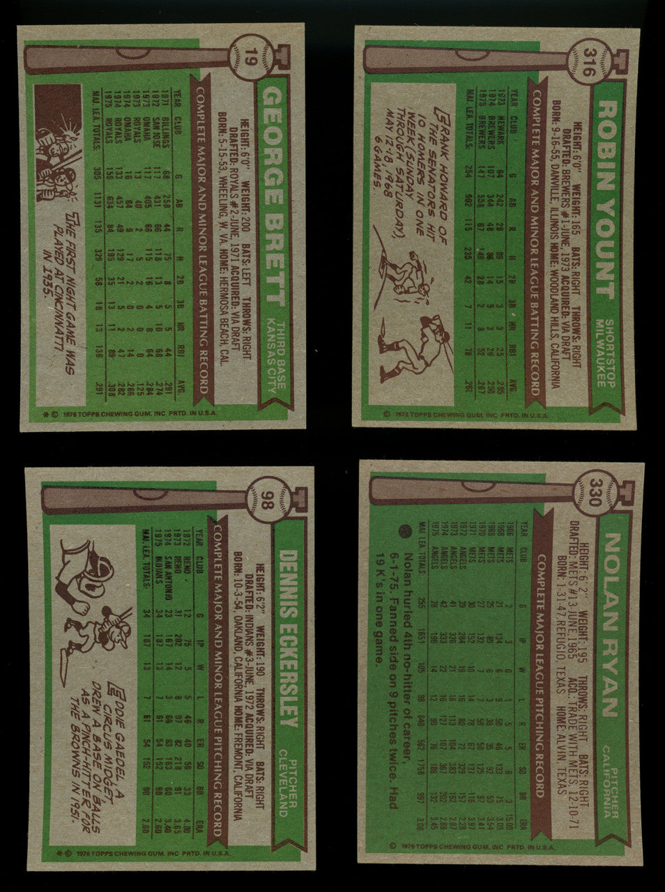 1976 Topps Baseball Near Complete Set 651/660 w/ Traded EX-EX/MT