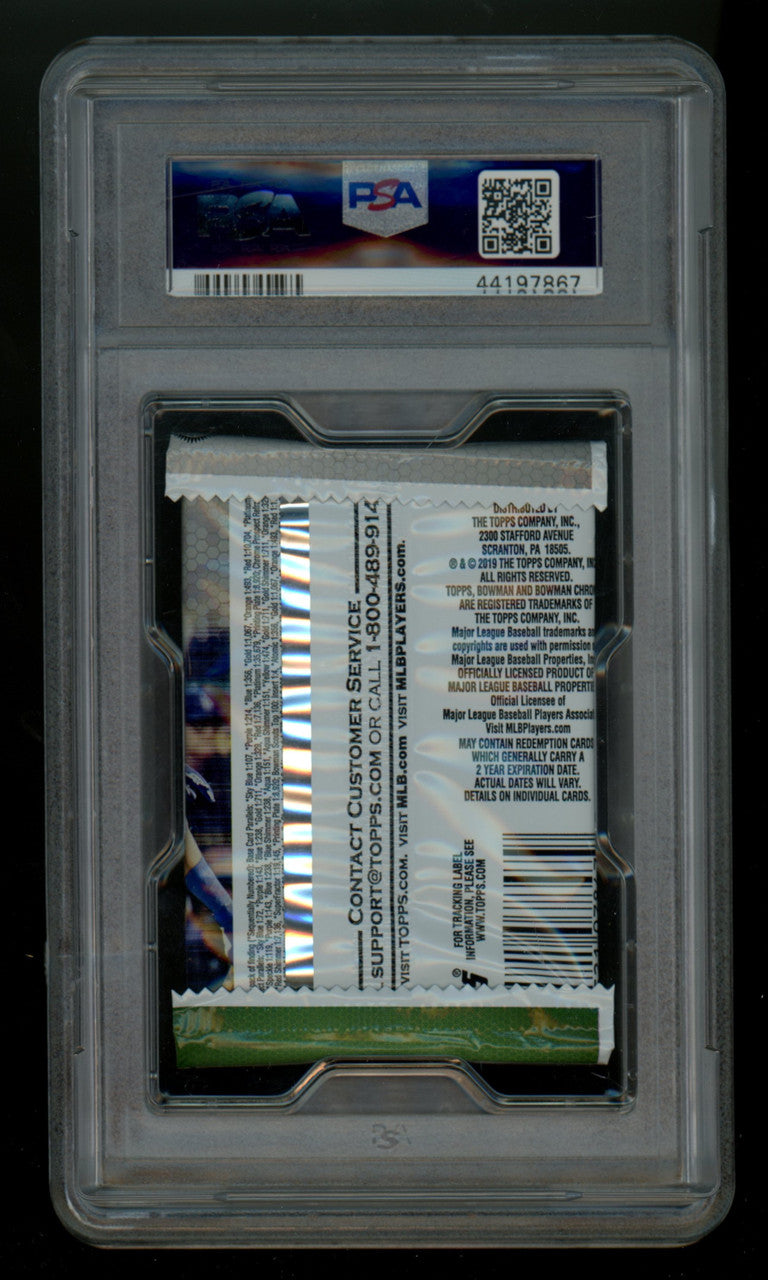 2019 Bowman Baseball Hobby Pack PSA 10