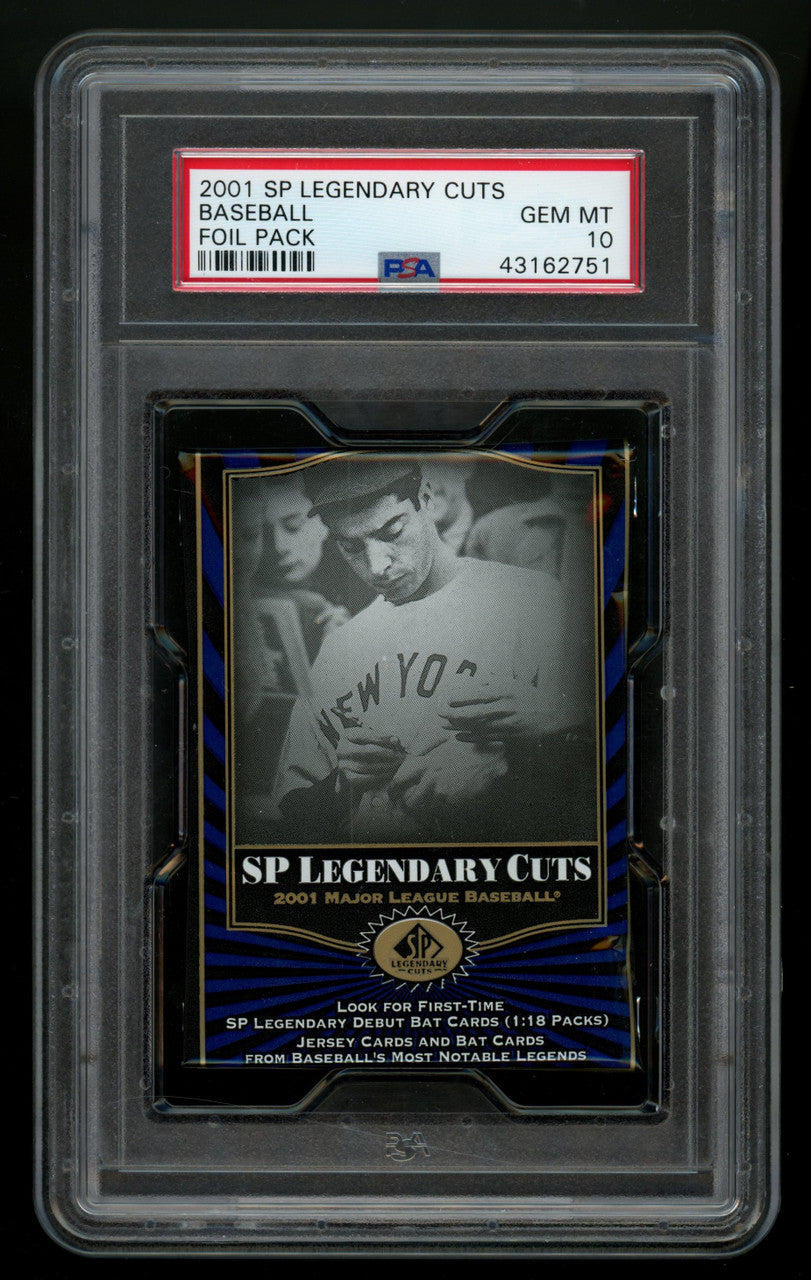 2001 Upper Deck SP Legendary Cuts Baseball Foil Pack PSA 10