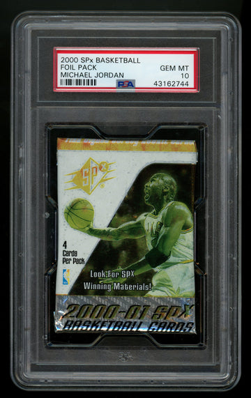 2000-01 Upper Deck SPX Basketball Foil Pack PSA 10