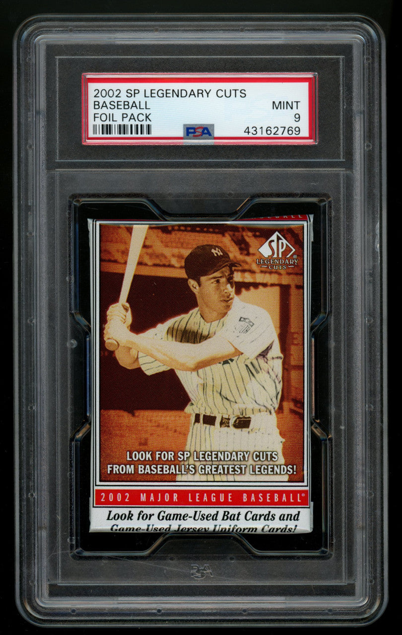 2002 Upper Deck SP Legendary Cuts Baseball Foil Pack PSA 9