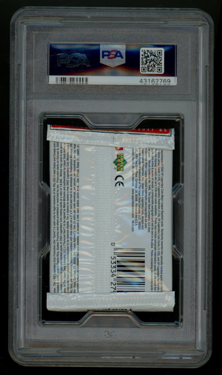 2002 Upper Deck SP Legendary Cuts Baseball Foil Pack PSA 9