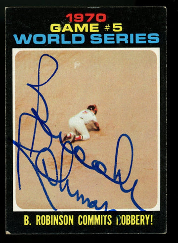 1971 Topps Brooks Robinson #331 Signed Auto JSA