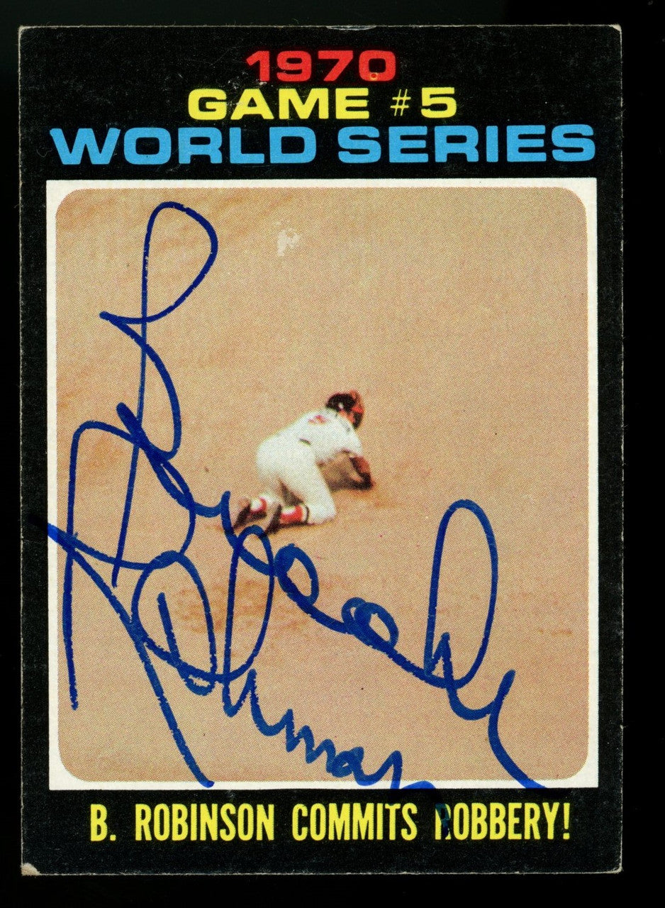 1971 Topps Brooks Robinson #331 Signed Auto JSA