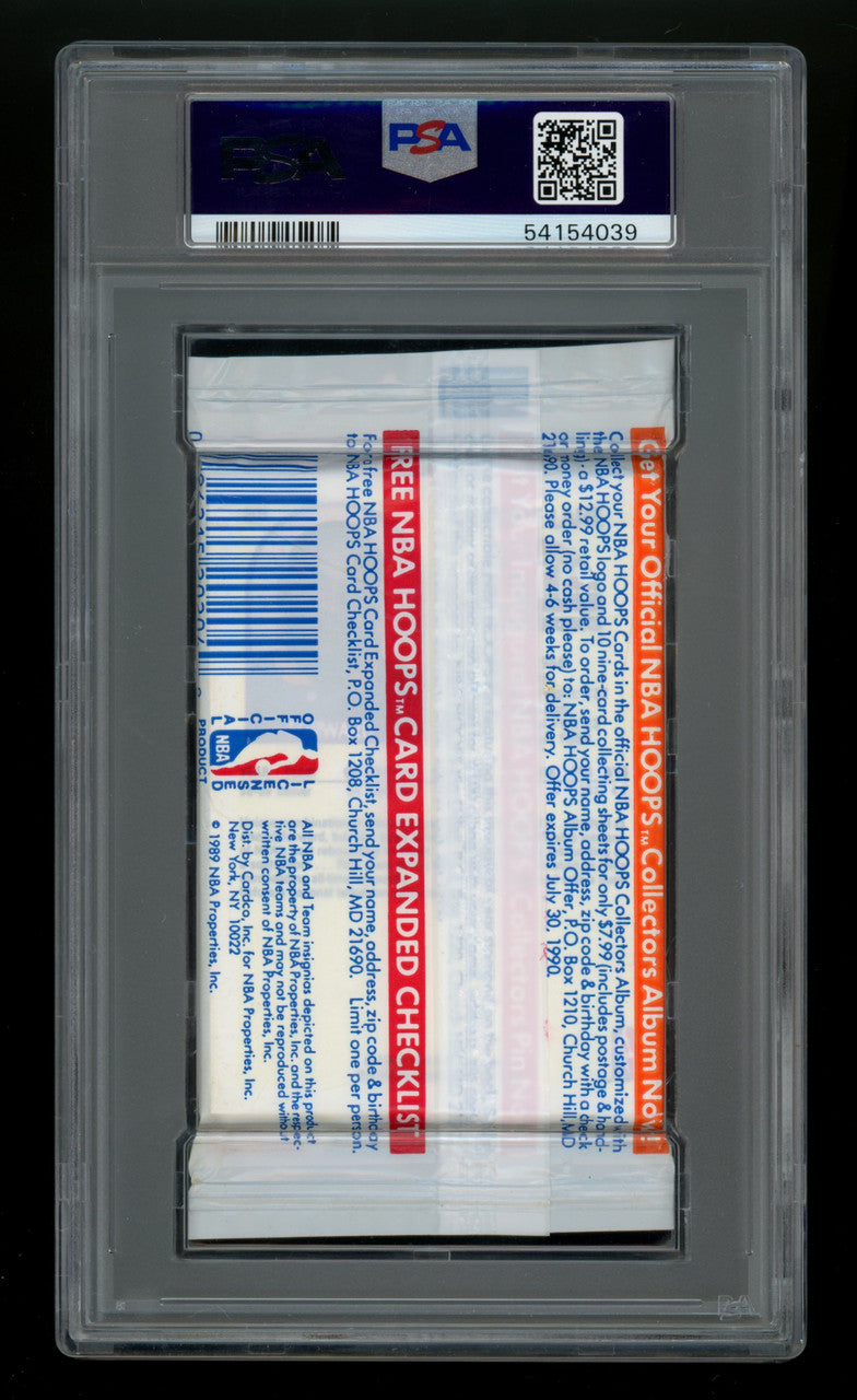 1989-90 Hoops Basketball Series 2 Pack Pistons on Top PSA 8