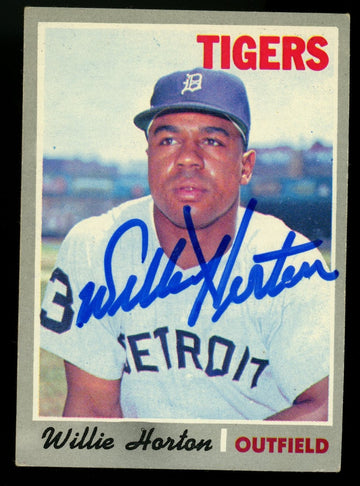 1970 Topps Willie Horton #520 Signed Auto JSA