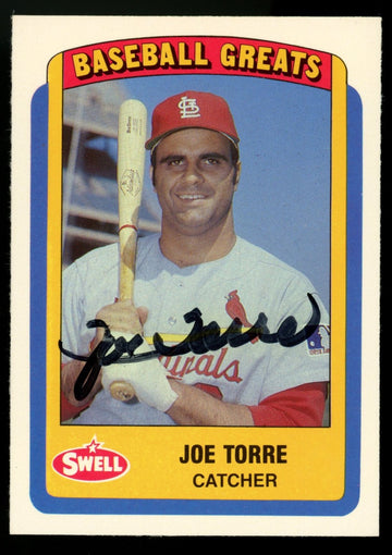 1990 Swell Baseball Greats Joe Torre #130 Signed Auto JSA