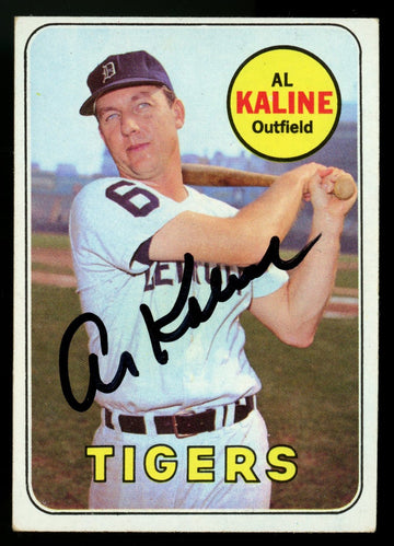 1969 Topps Al Kaline #410 Signed Auto JSA