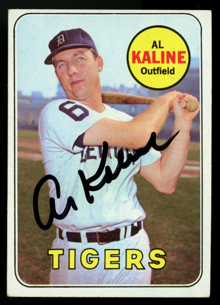 1969 Topps Al Kaline #410 Signed Auto JSA