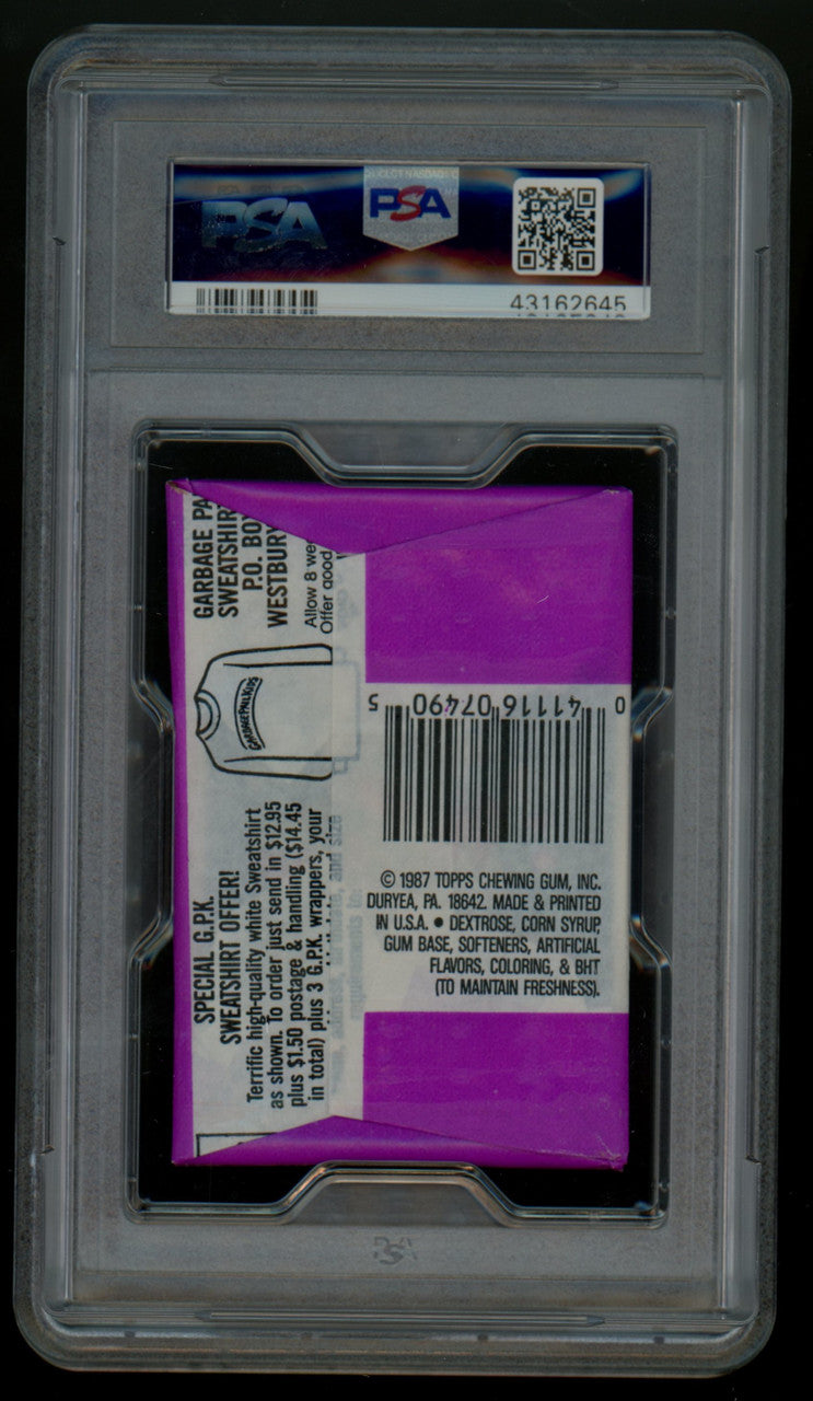 1987 Topps Garbage Pail Kids 7th Series Wax Pack No .25 Price PSA 8
