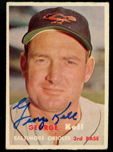1957 Topps George Kell #230 Signed Auto JSA