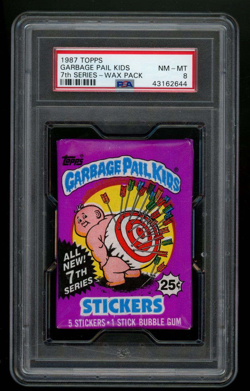 1987 Topps Garbage Pail Kids 7th Series Wax Pack PSA 8