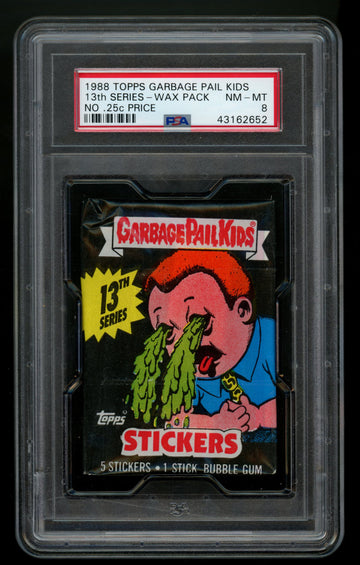 1988 Topps Garbage Pail Kids 13th Series Wax Pack PSA 8