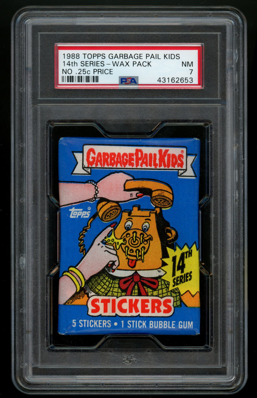 1988 Topps Garbage Pail Kids 14th Series Wax Pack PSA 7