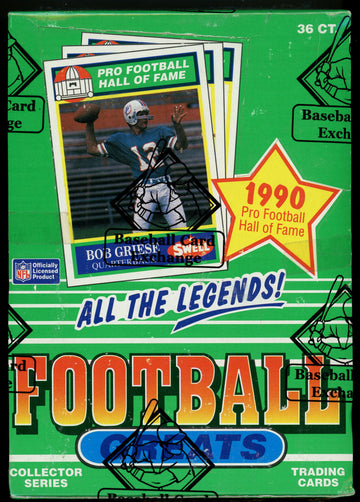1990 Swell Football Greats Wrapped Sealed BBCE Wax Box (36 Packs)