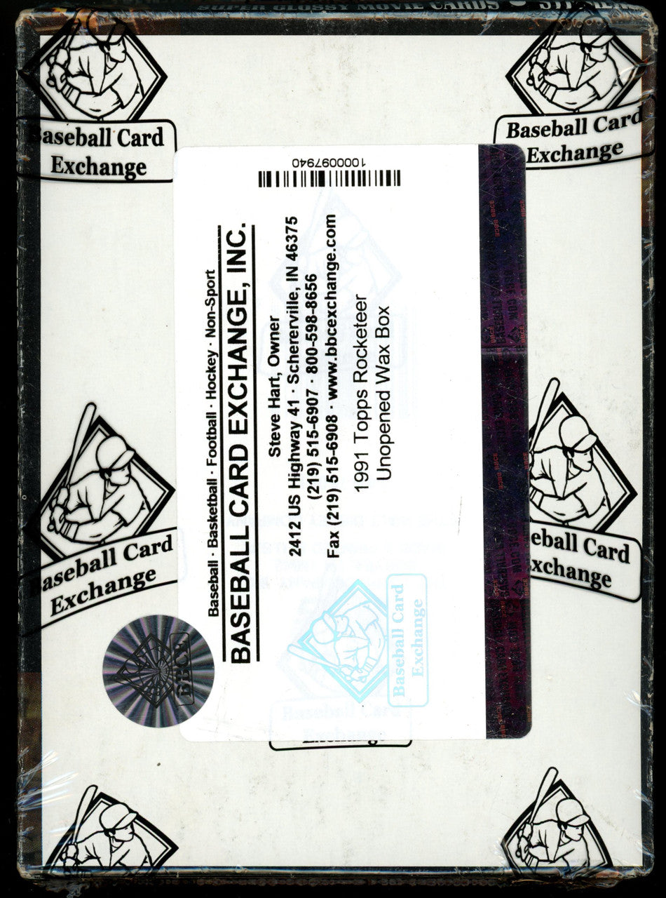 1991 Topps Rocketeer Wrapped Sealed BBCE Wax Box (36 Packs)