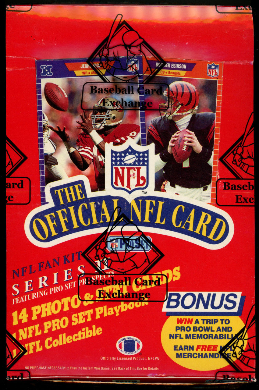 1989 Pro Set Football Series 2 Wax Box BBCE Wrapped and Sealed