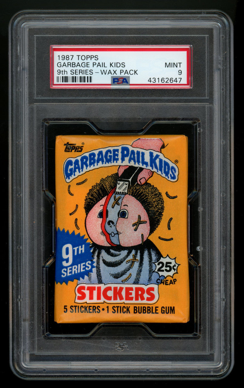1987 Topps Garbage Pail Kids 9th Series Wax Pack PSA 9