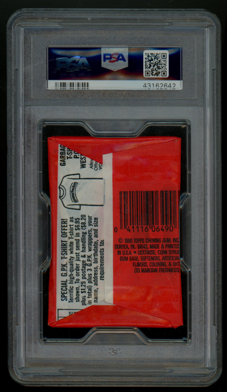 1986 Topps Garbage Pail Kids 6th Series Wax Pack PSA 9