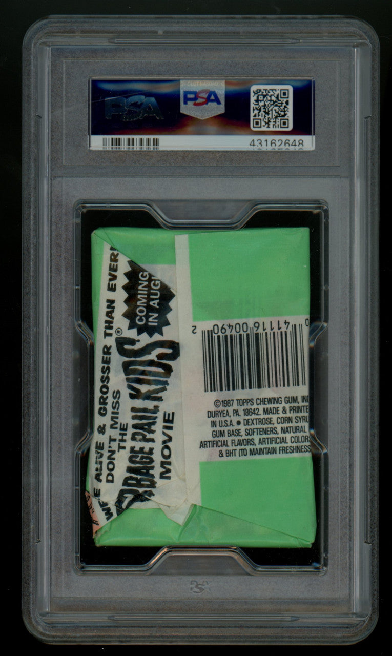 1987 Topps Garbage Pail Kids 10th Series Wax Pack PSA 7