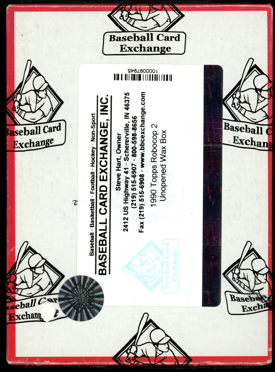1990 Topps Robocop 2 Wrapped Sealed BBCE Wax Box (36 Packs)