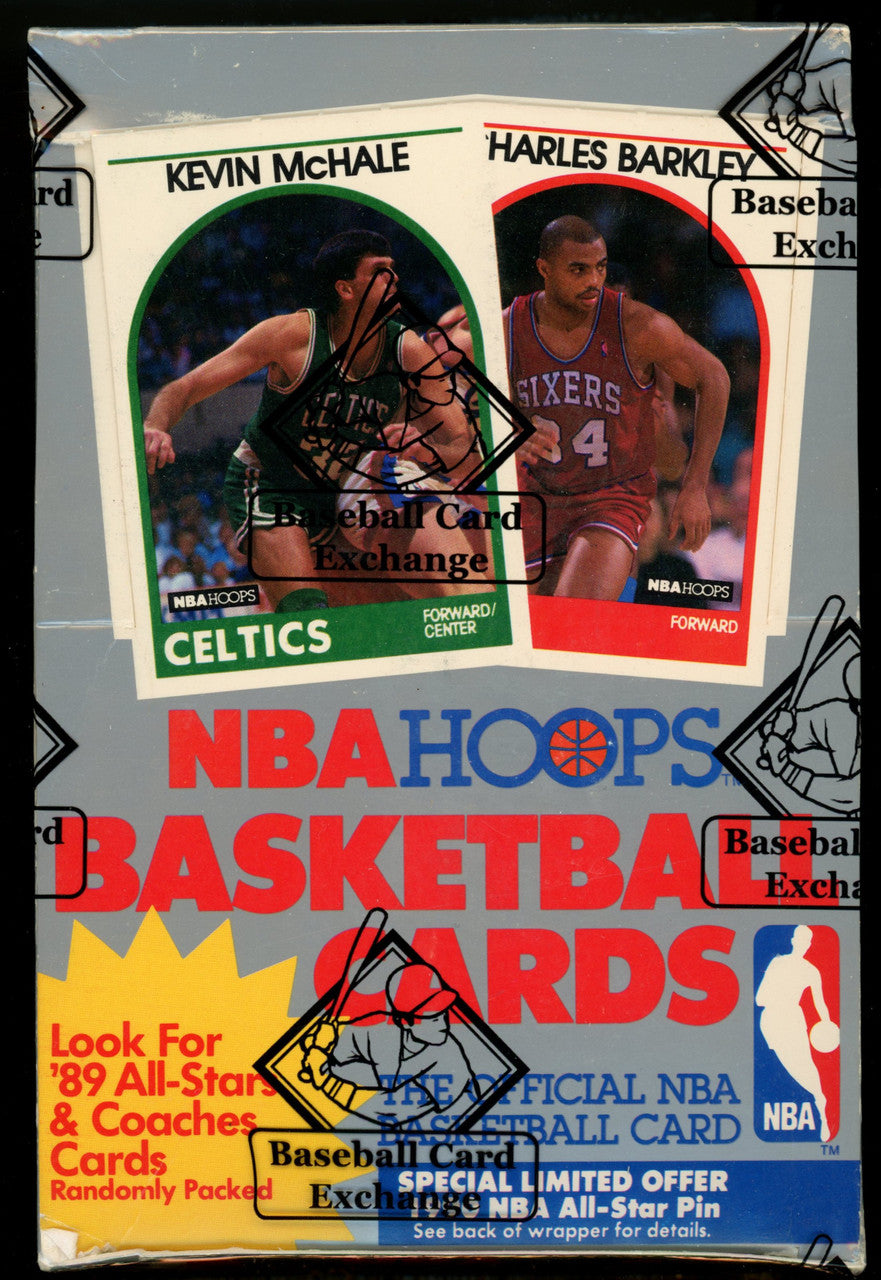 1989/90 Hoops Basketball Series 1 Wrapped Sealed BBCE Wax Box (36 Packs)