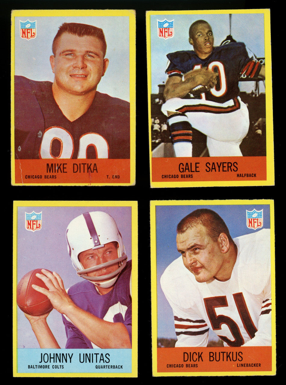 1967 Philadelphia Football Complete Set (198) Overall VG/EX