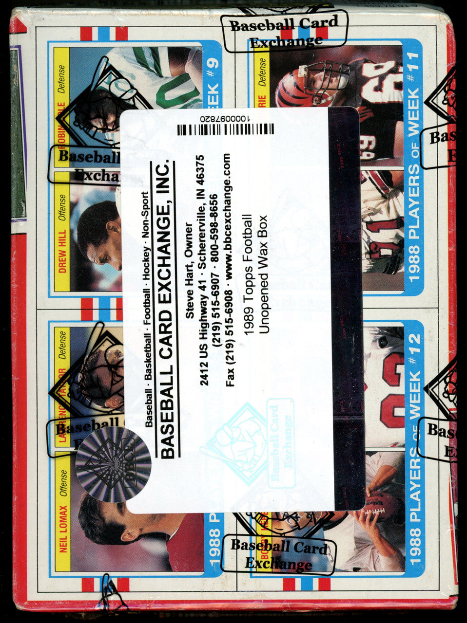 1989 Topps Football Wrapped Sealed BBCE Wax Box (36 Packs)
