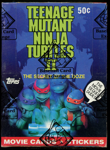 1990 Teenage Mutant Ninja Turtles 2 Secret of the Ooze Wrapped Sealed BBCE Box