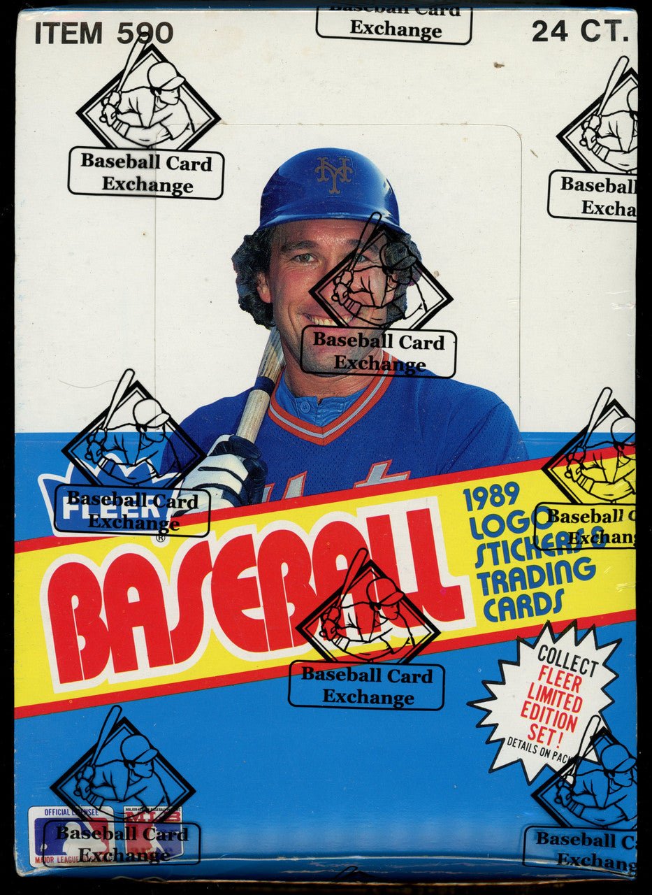 1989 Fleer Baseball Rack Pack Box BBCE Wrapped Sealed