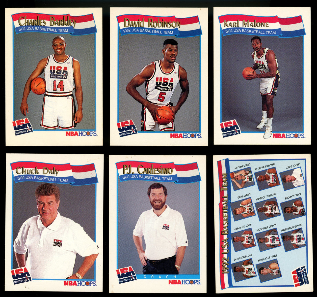1991-92 Hoops USA Dream Team Set (13) w/ Michael Jordan EX-NM