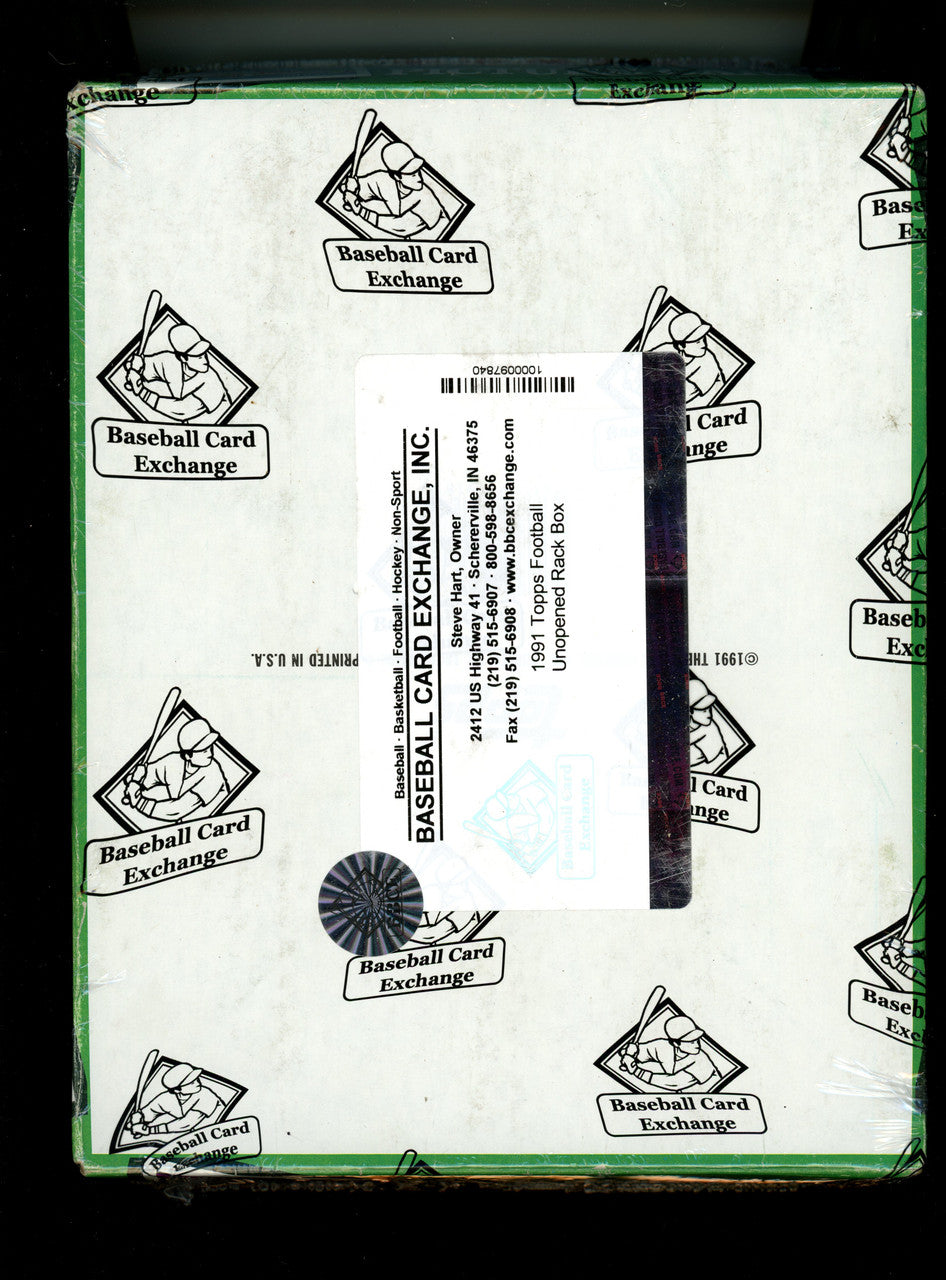 1991 Topps Football Rack Box BBCE Wrapped And Sealed (24 Packs)