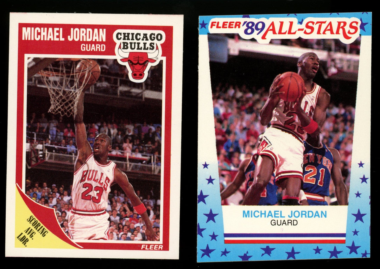 1989-90 Fleer Basketball Complete Set (168) w/Stickers (11) NM-MT "B"