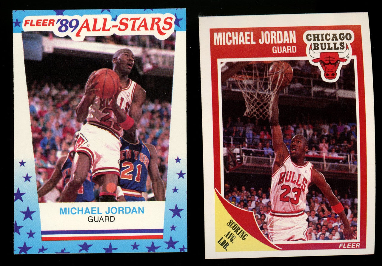 1989-90 Fleer Basketball Complete Set (168) w/Stickers (11) NM-MT "C"