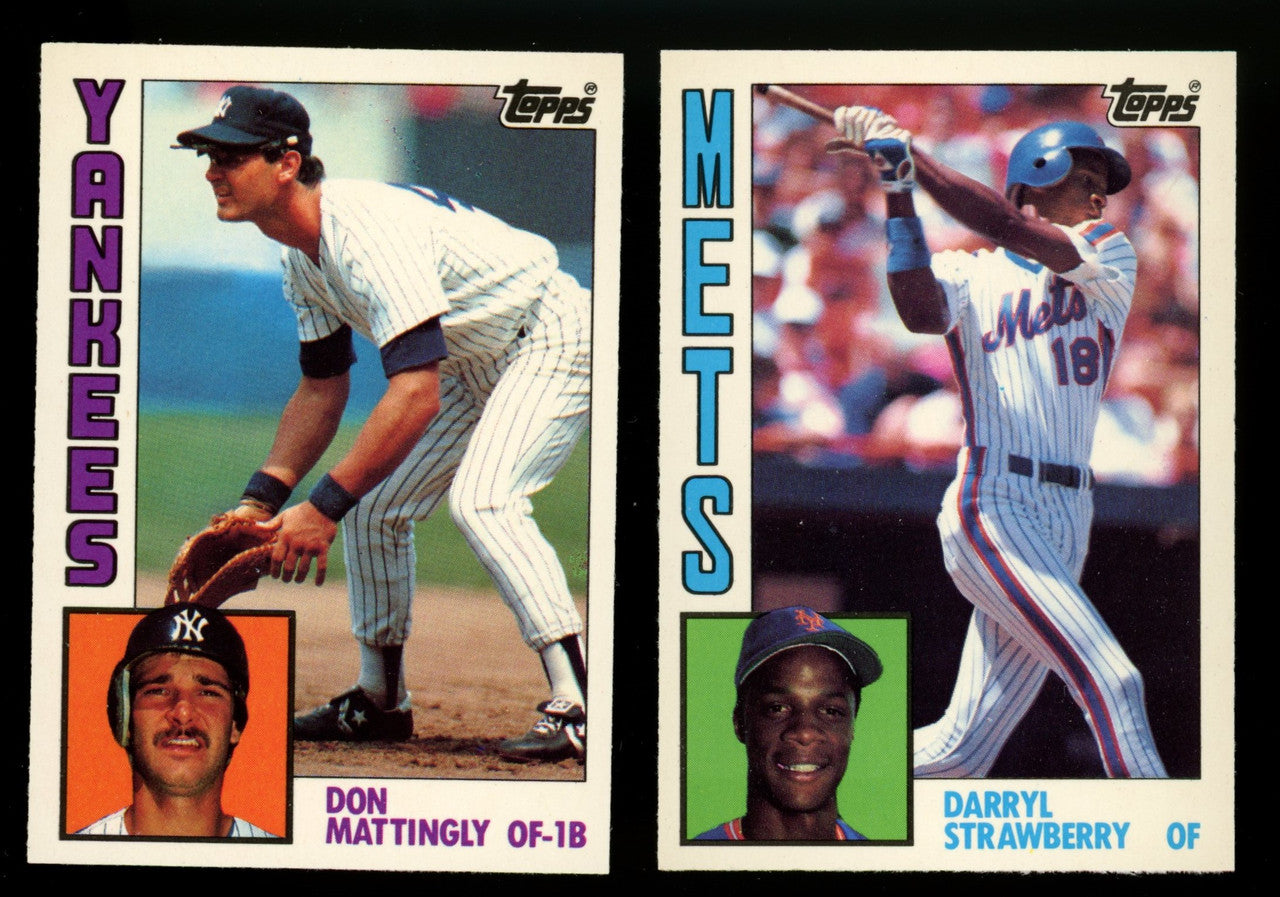 1984 Topps Tiffany Baseball Set in Box Opened Mattingly RC