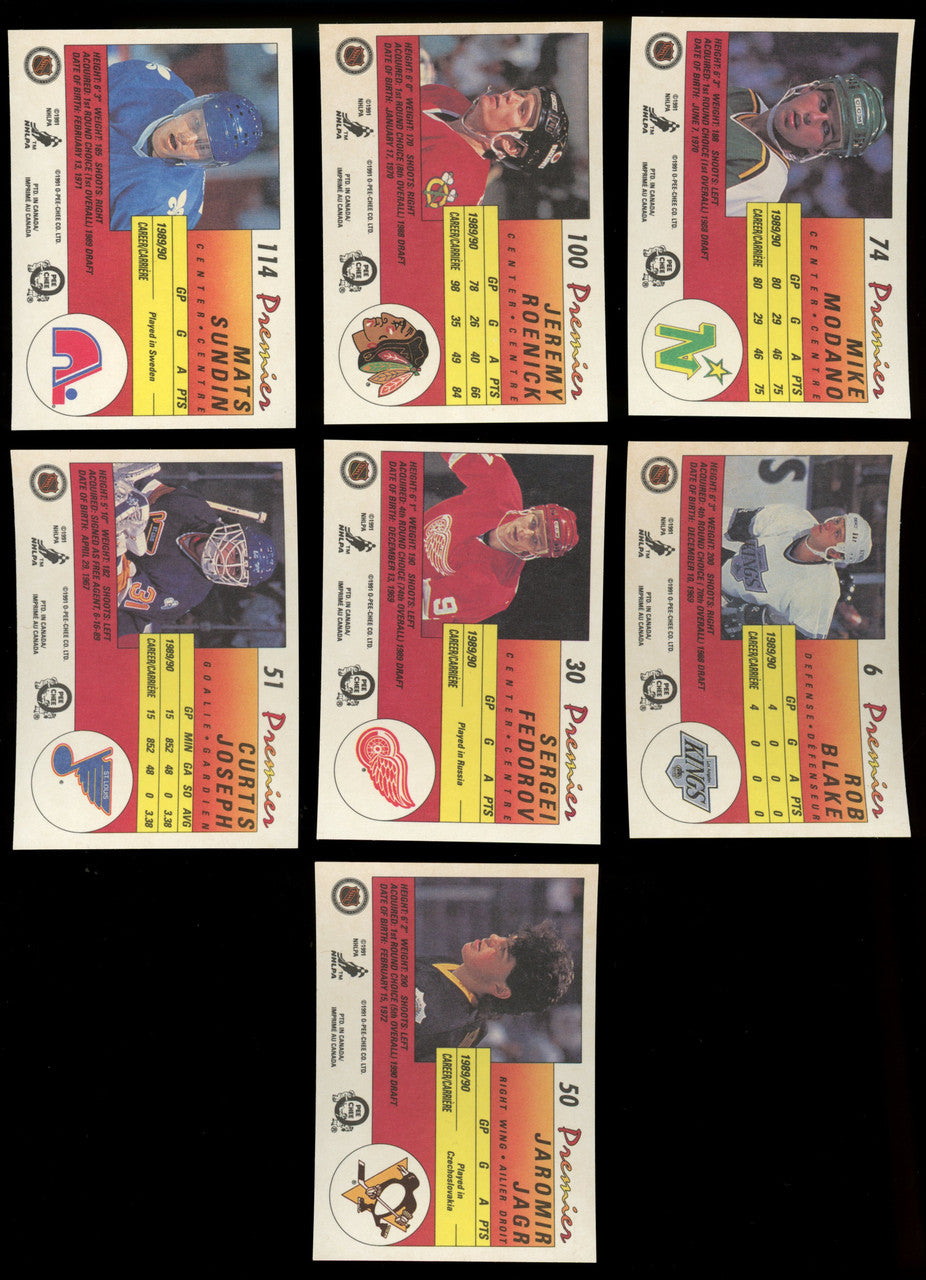 1990-91 O-Pee-Chee OPC Premier Hockey Complete Set (132) NM-MT