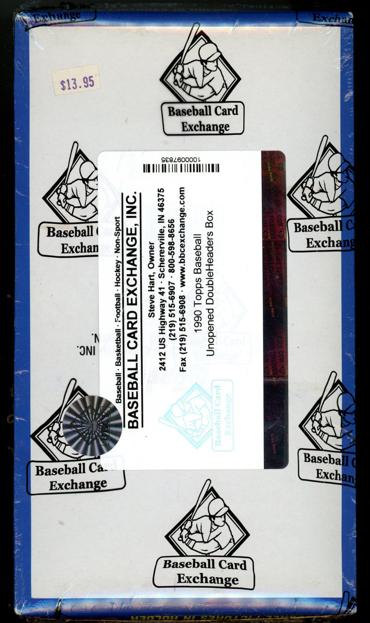 1990 Topps Baseball Doubleheaders Wrapped Sealed BBCE Box (36 Holders)