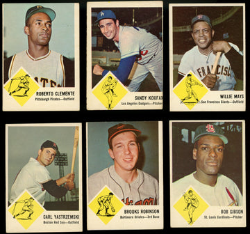 1963 Fleer Baseball Near Complete Set 65/66 VG-EX