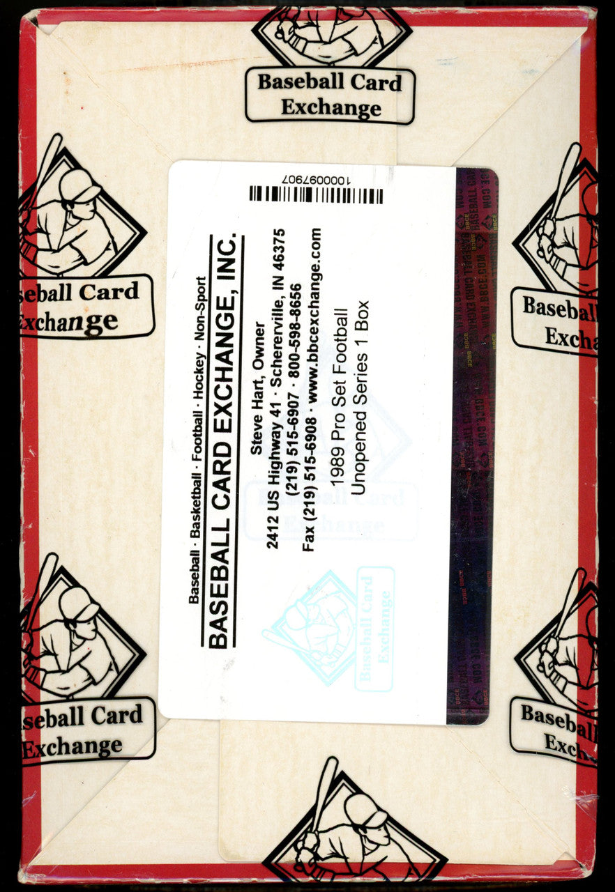 1989 Pro Set Football Series 1 Wrapped Sealed BBCE Wax Box