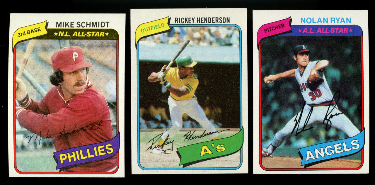 1980 Topps Baseball Complete Set (726) Henderson RC NM-MT