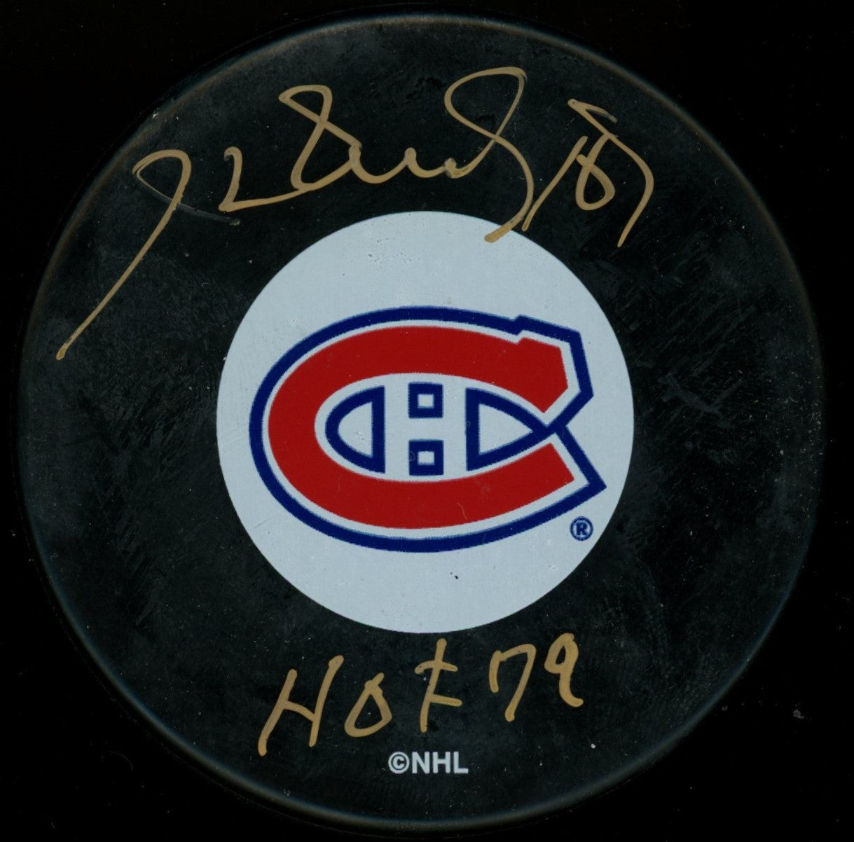 Henri Richard Signed Autographed Puck JSA AK60549